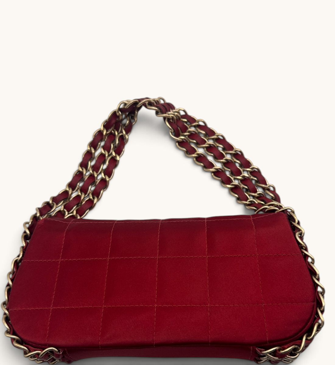 Mini Chocolate Bar Triple Chain Flap
