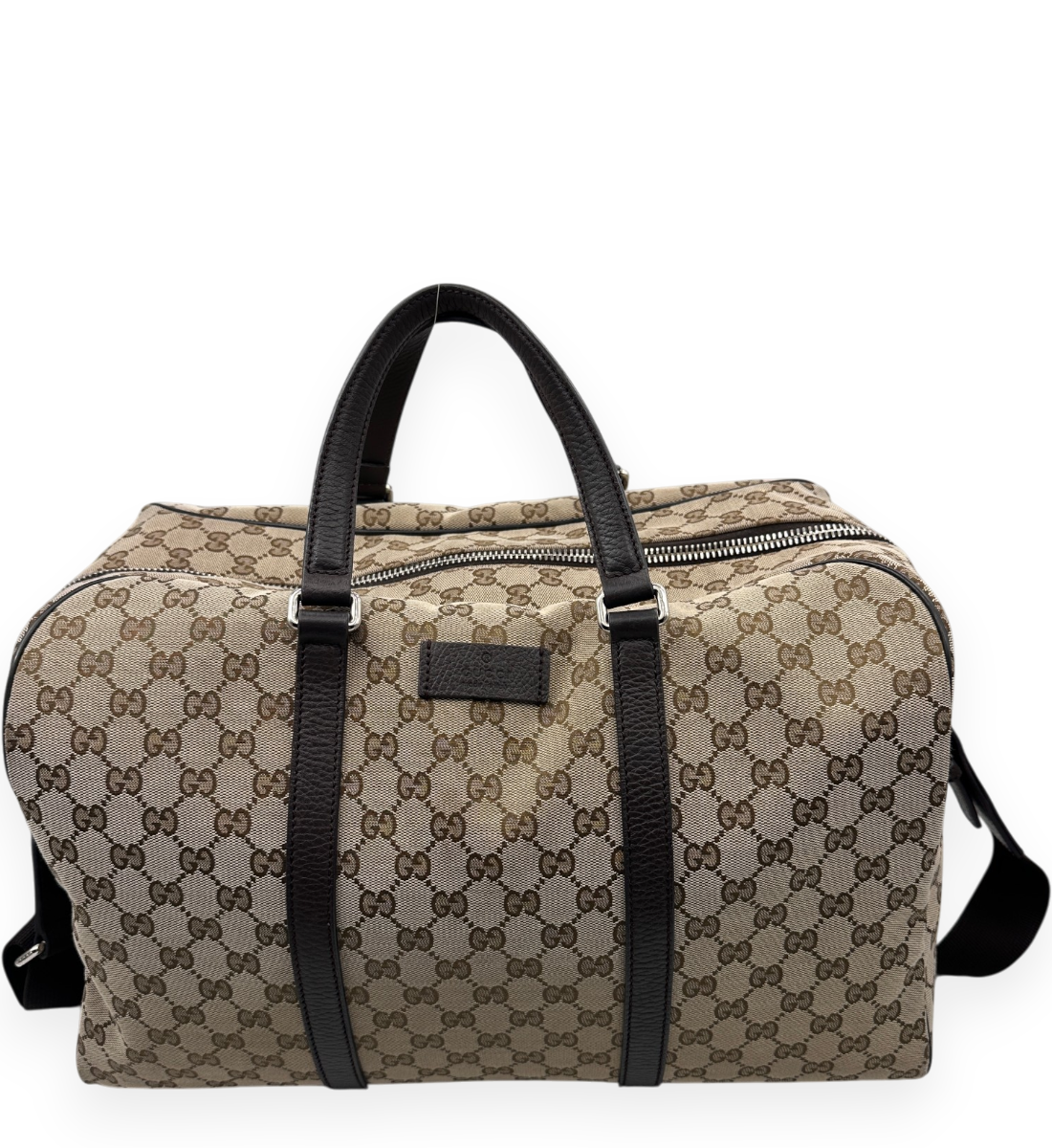 GG Canvas Boston Duffle Bag