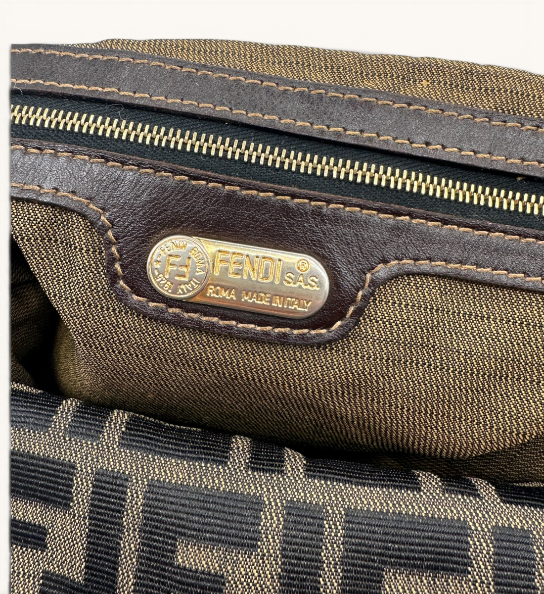 Zucca FF Jacquard Shoulder Bag