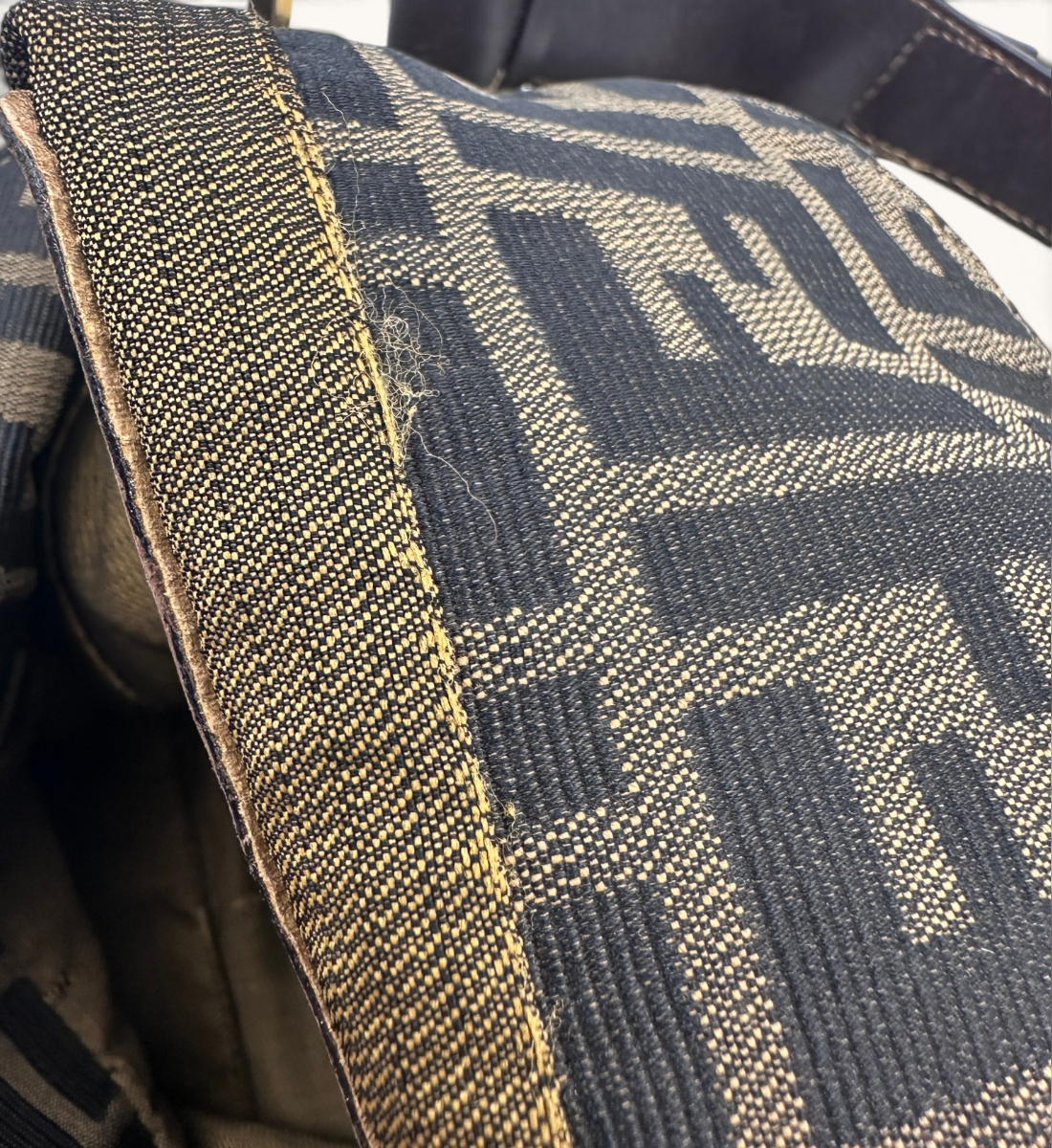 Zucca FF Jacquard Shoulder Bag