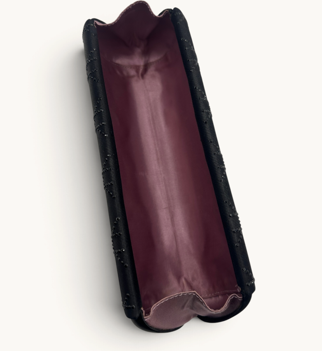 Cannage Satin Crystal Clutch