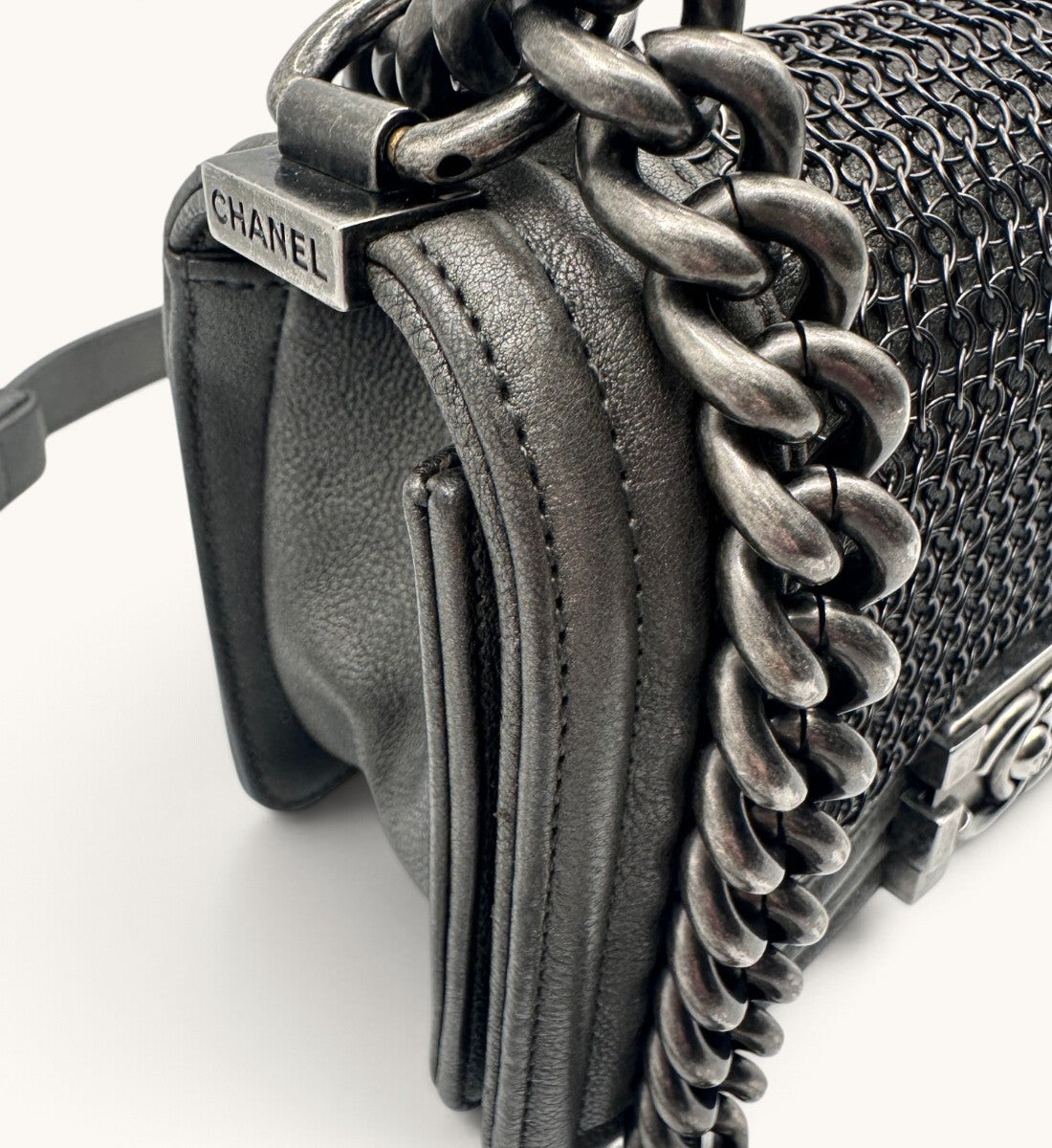 Small Boy Chainmail Flap Bag