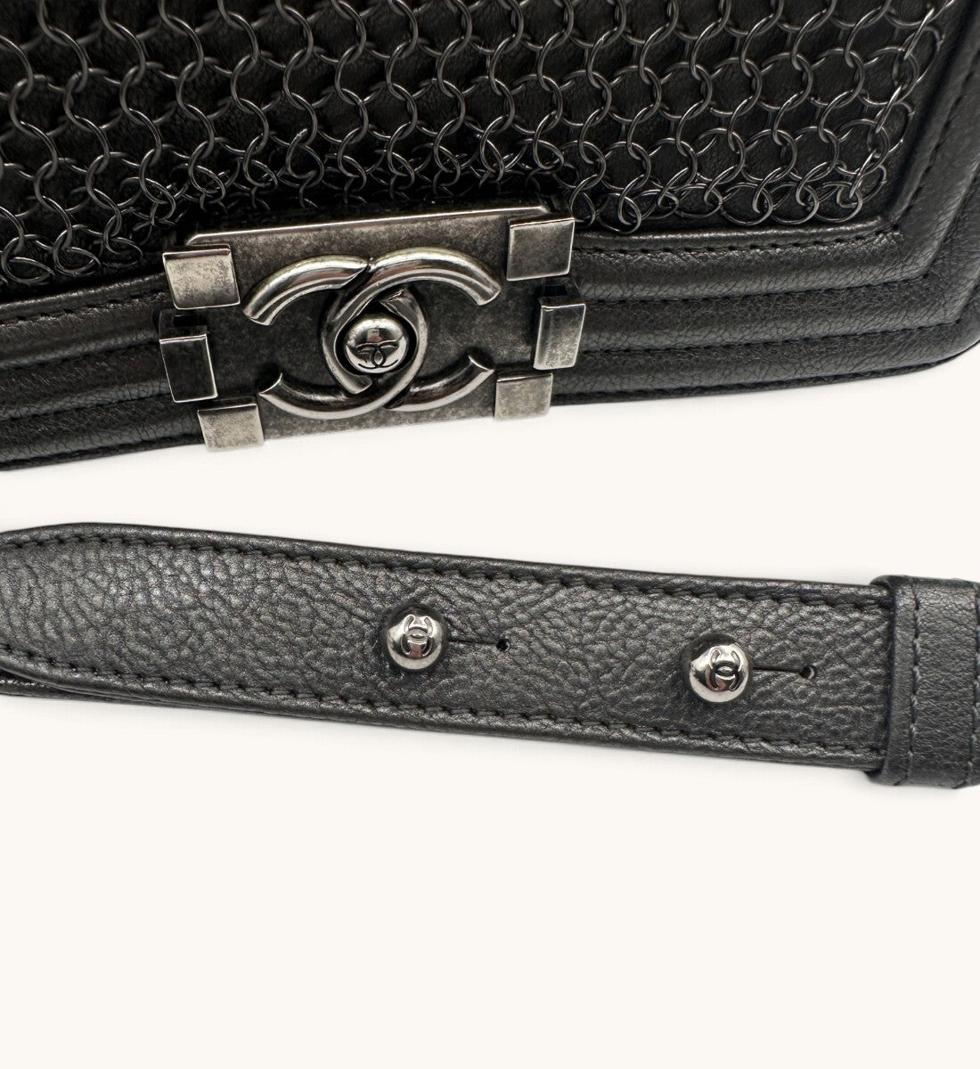 Small Boy Chainmail Flap Bag