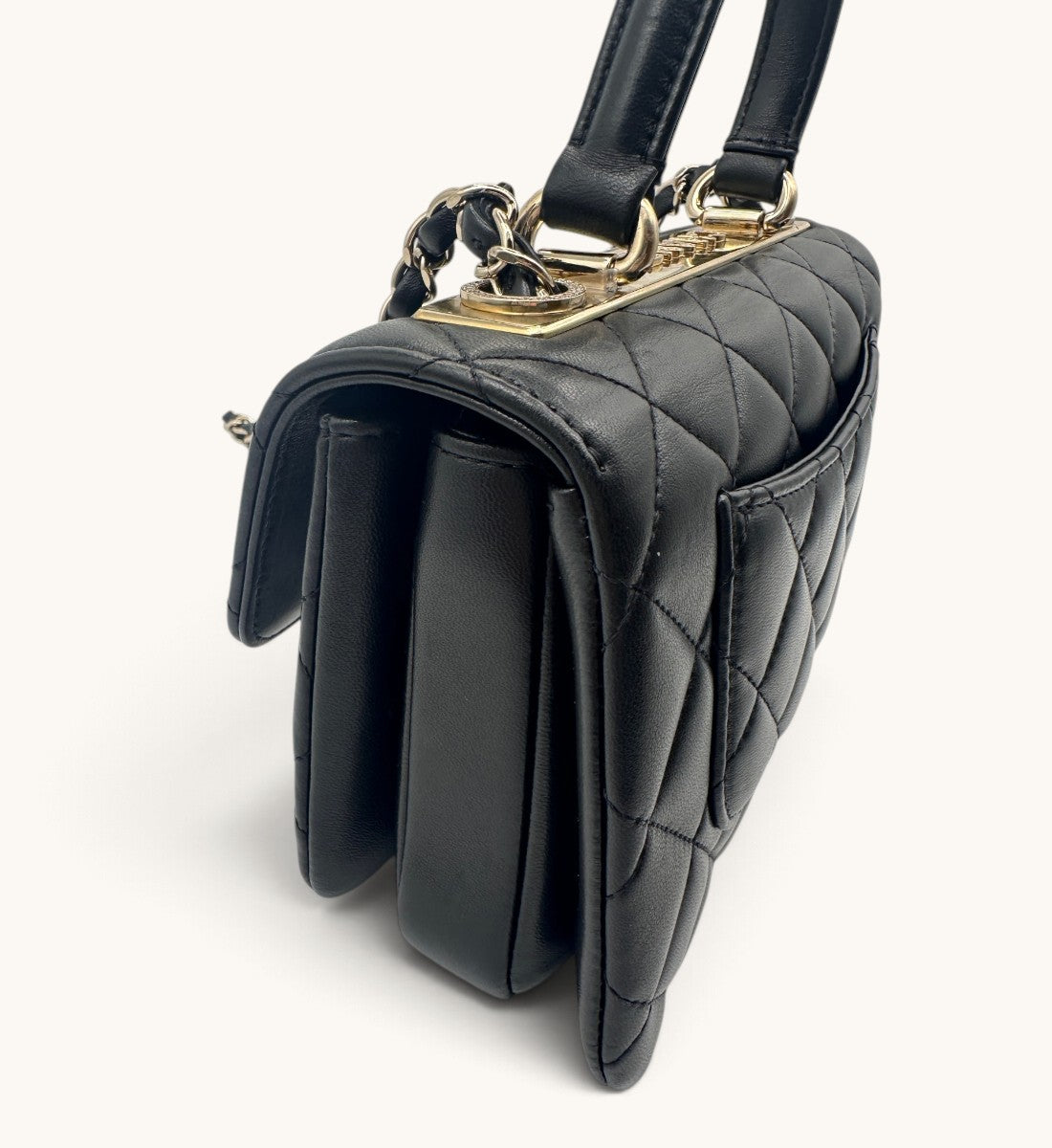 Mini Trendy CC Flap Bag with Rhinestones