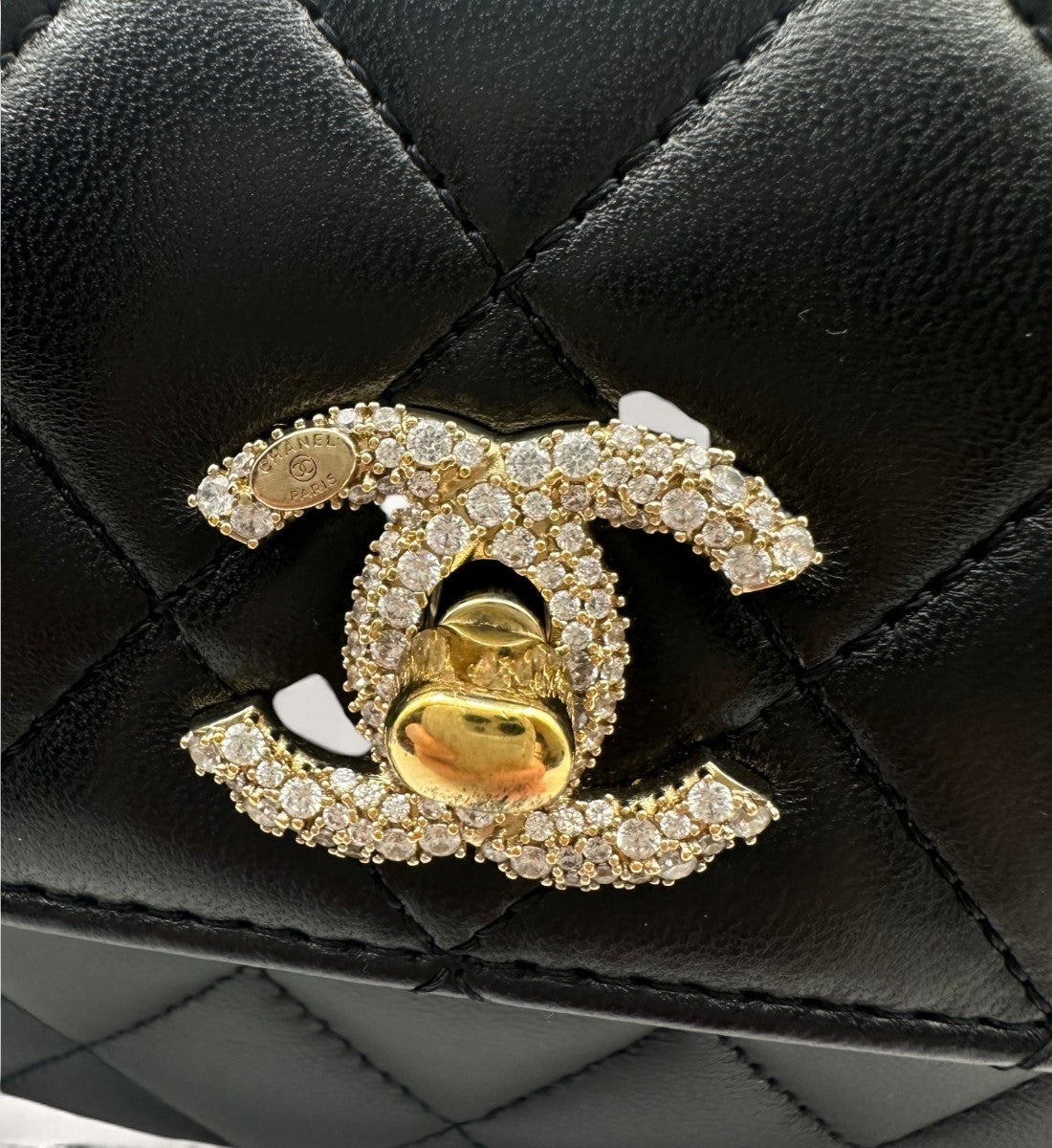 Mini Trendy CC Flap Bag with Rhinestones