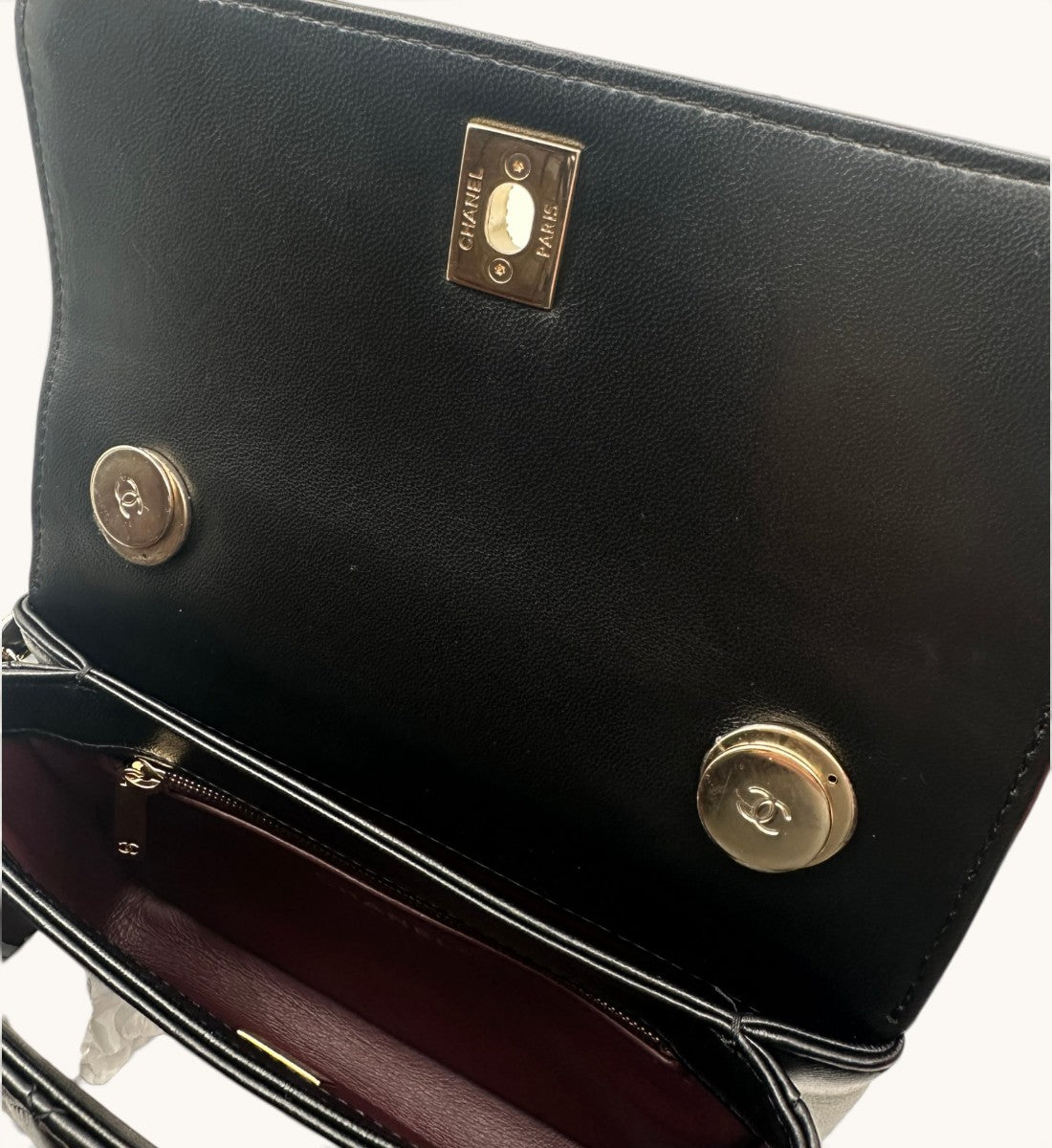 Mini Trendy CC Flap Bag with Rhinestones