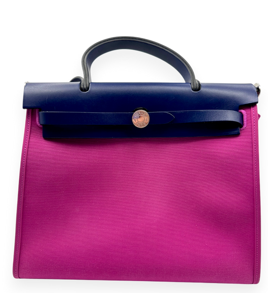 Herbag Zip 31 Canvas Leather Handbag