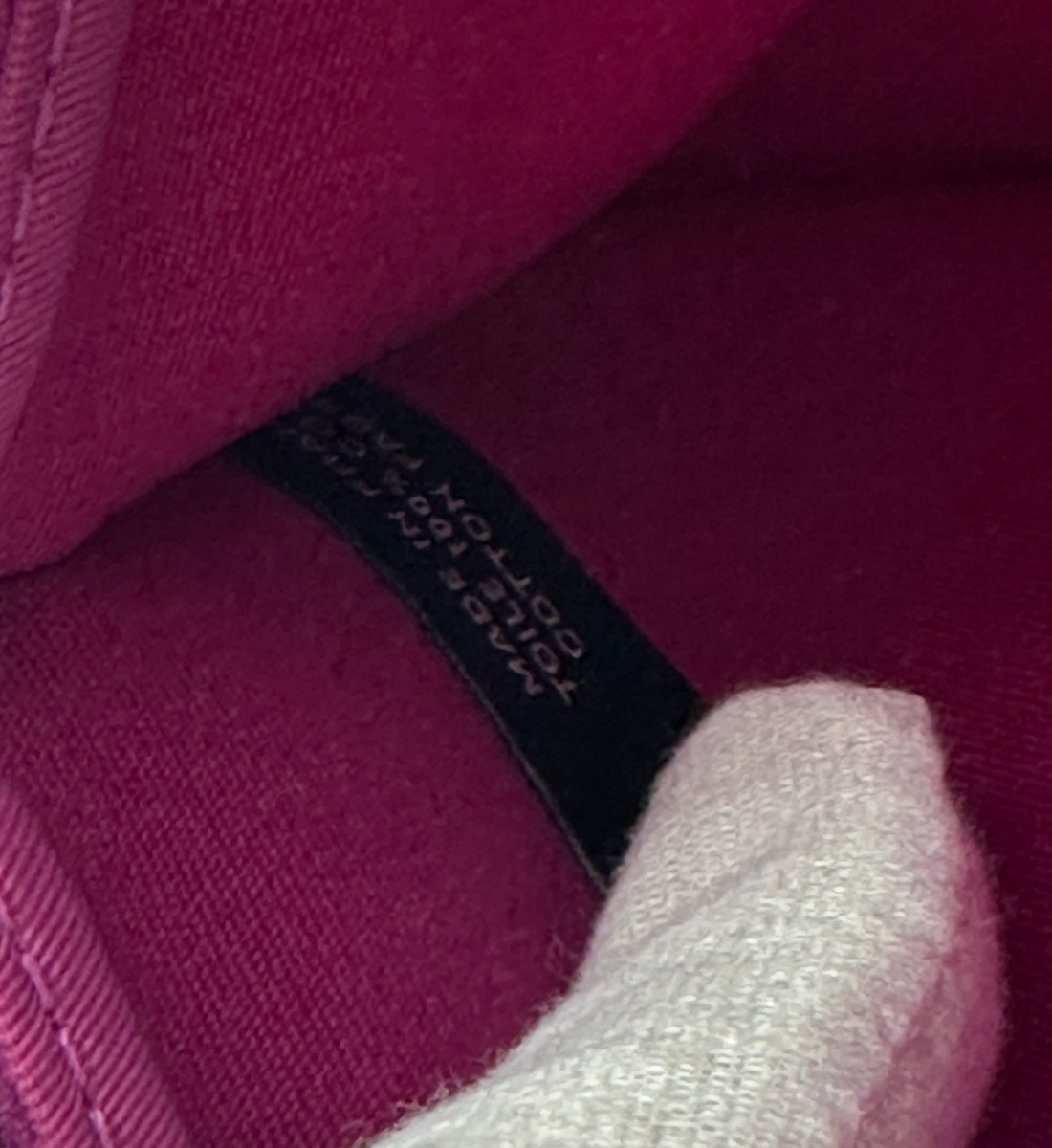 Hermès Herbag Zip 31 Fuchsia Toile Canvas & Navy Leather Handbag