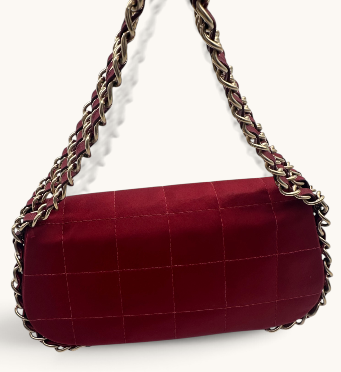Mini Chocolate Bar Triple Chain Flap