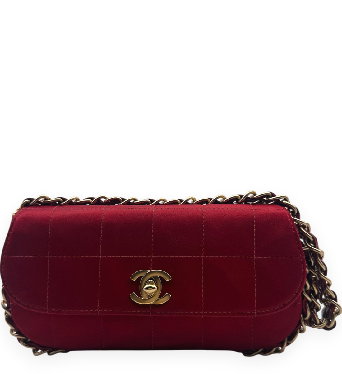 Mini Chocolate Bar Triple Chain Flap