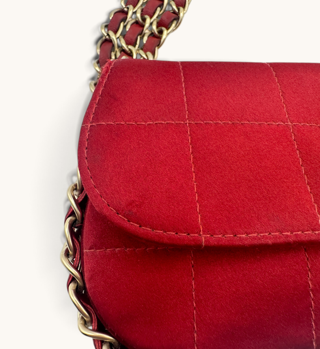Mini Chocolate Bar Triple Chain Flap