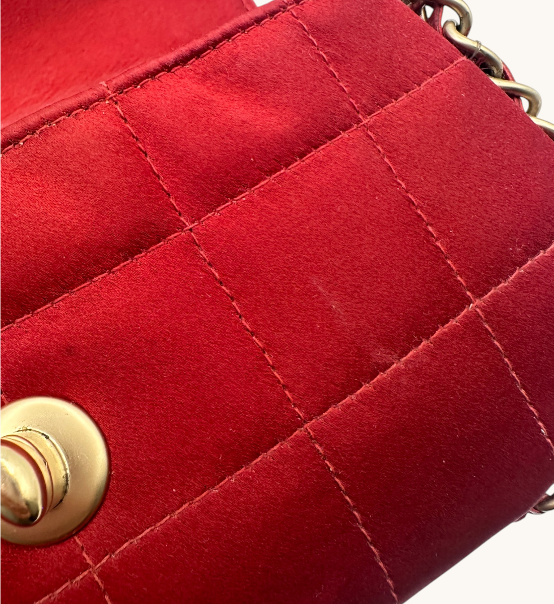 Mini Chocolate Bar Triple Chain Flap