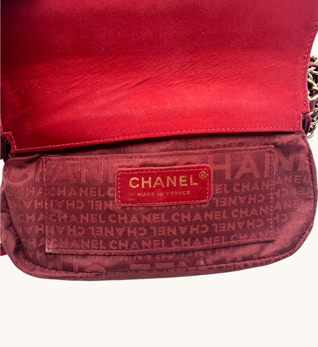 Mini Chocolate Bar Triple Chain Flap