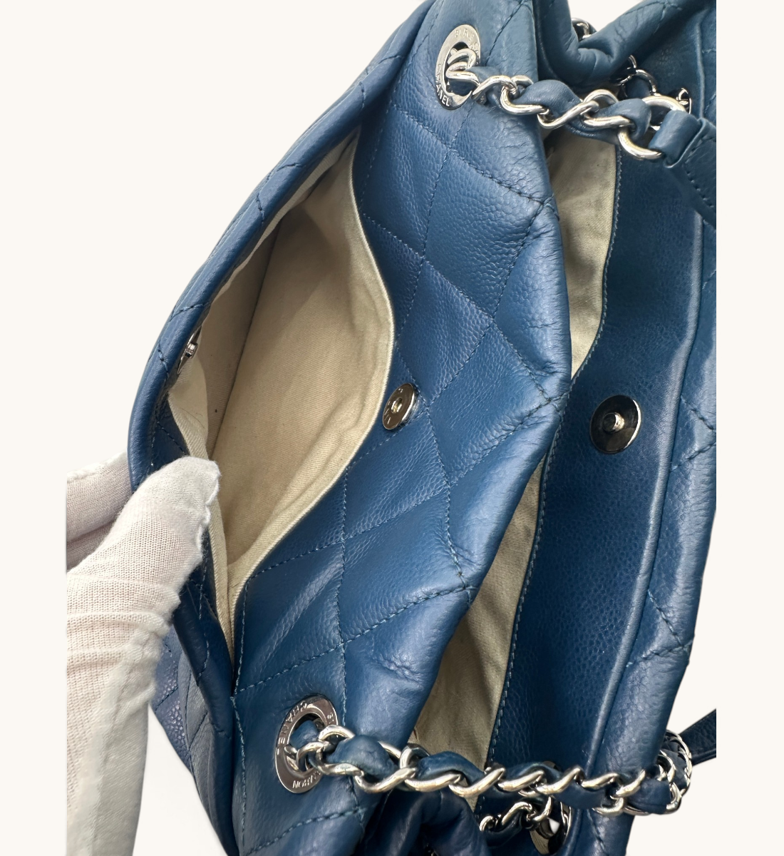Caviar Quilted Timeless Shopping Tote