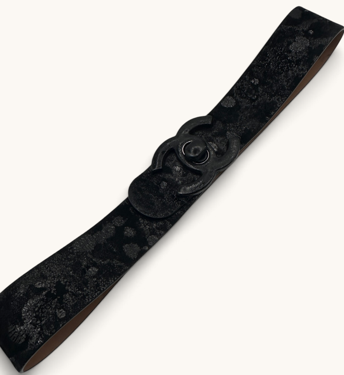 CC Turn-Lock Crackled Belt