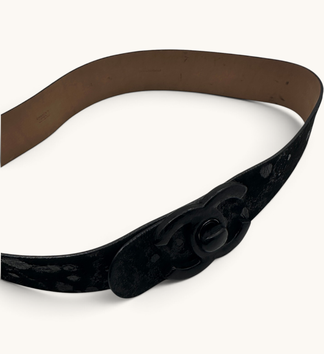 CC Turn-Lock Crackled Belt