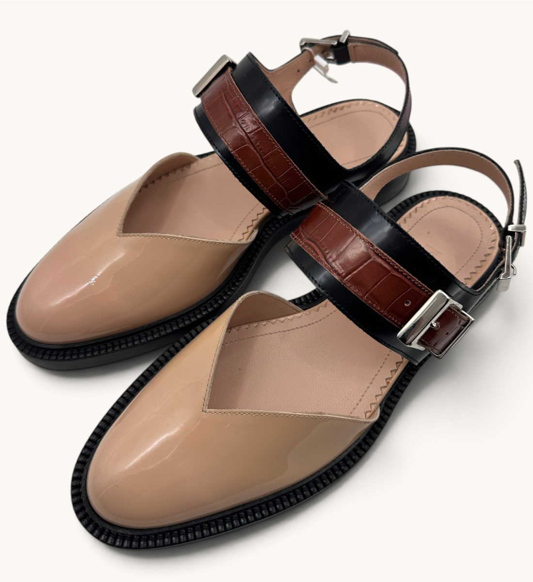 Vinyl Closed Toe Sandals