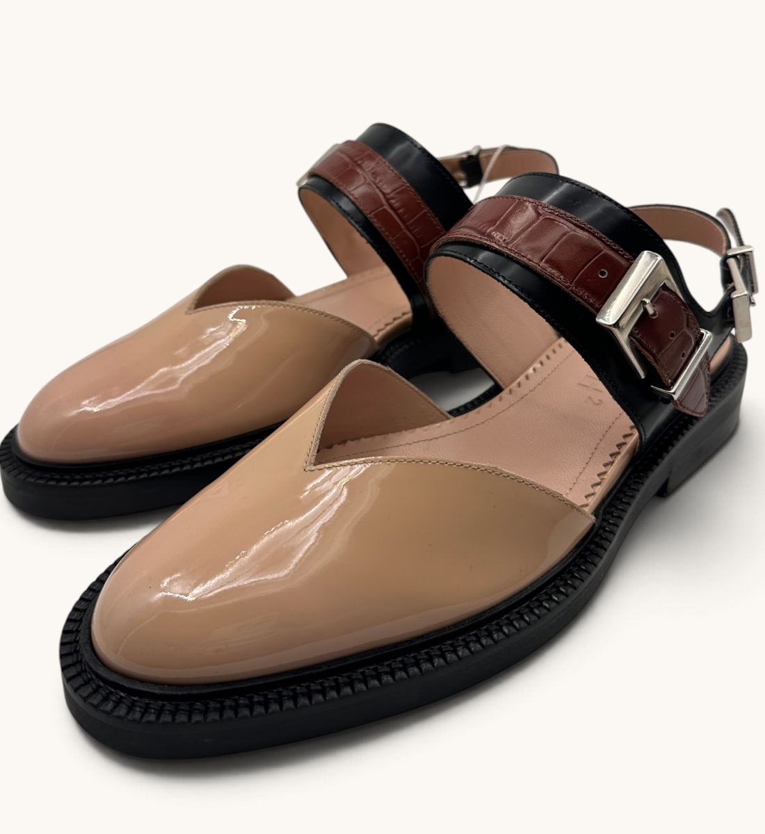 Vinyl Closed Toe Sandals