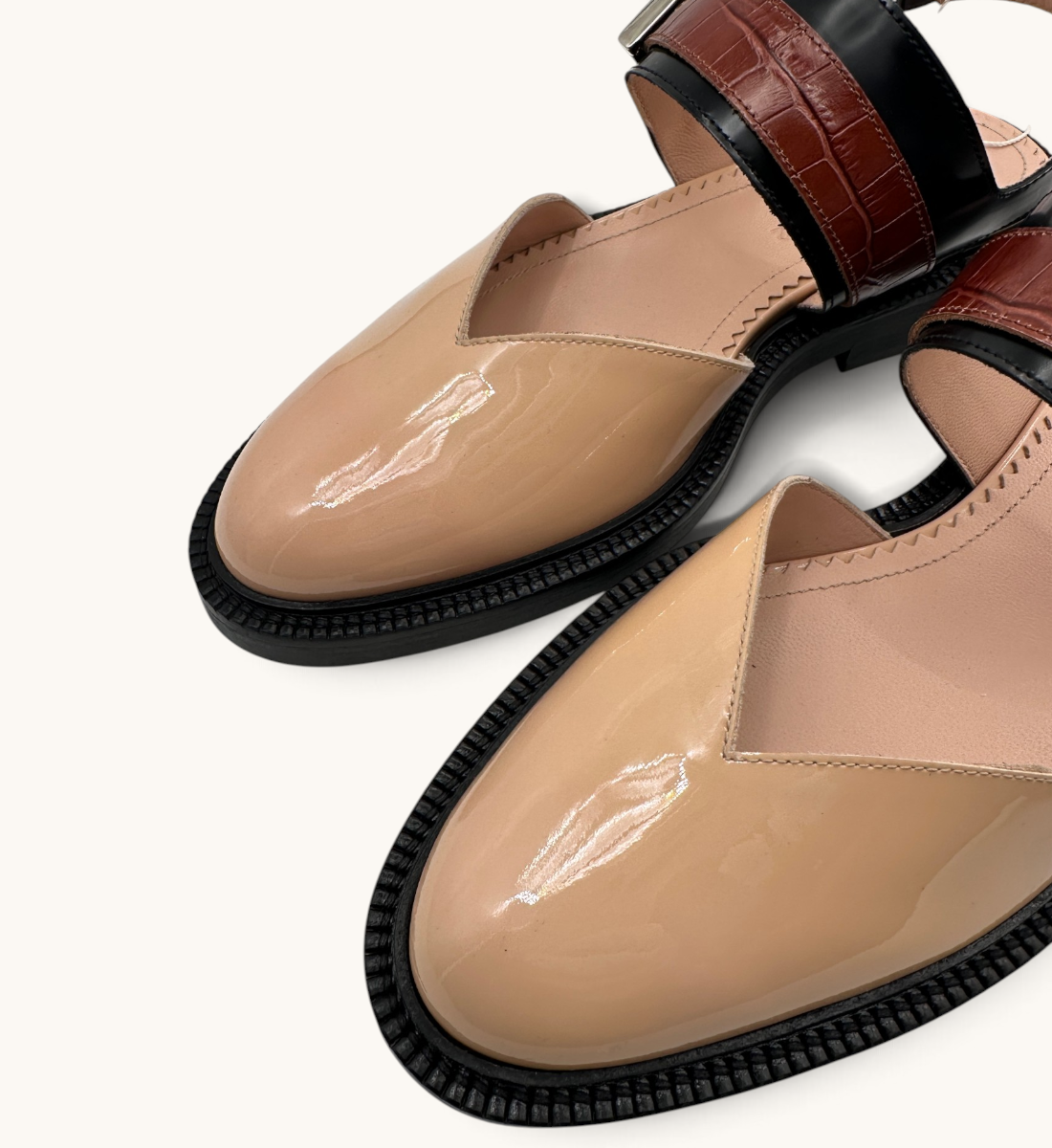Vinyl Closed Toe Sandals