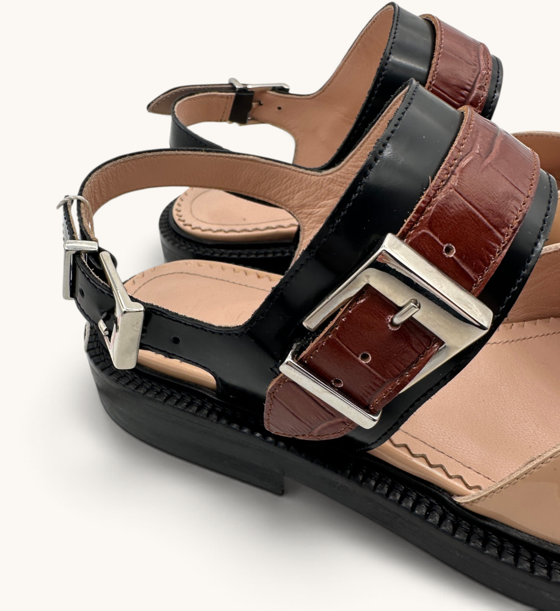 Vinyl Closed Toe Sandals