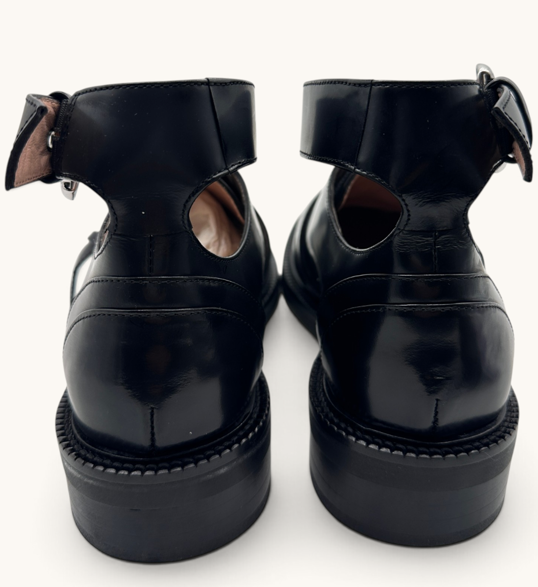 Ankle Strap Lace Up Shoes