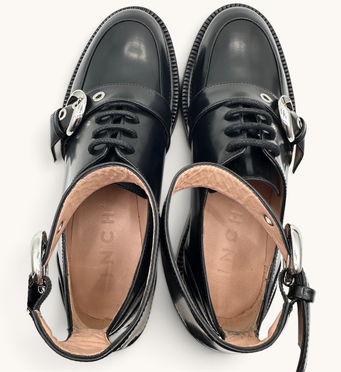 Ankle Strap Lace Up Shoes