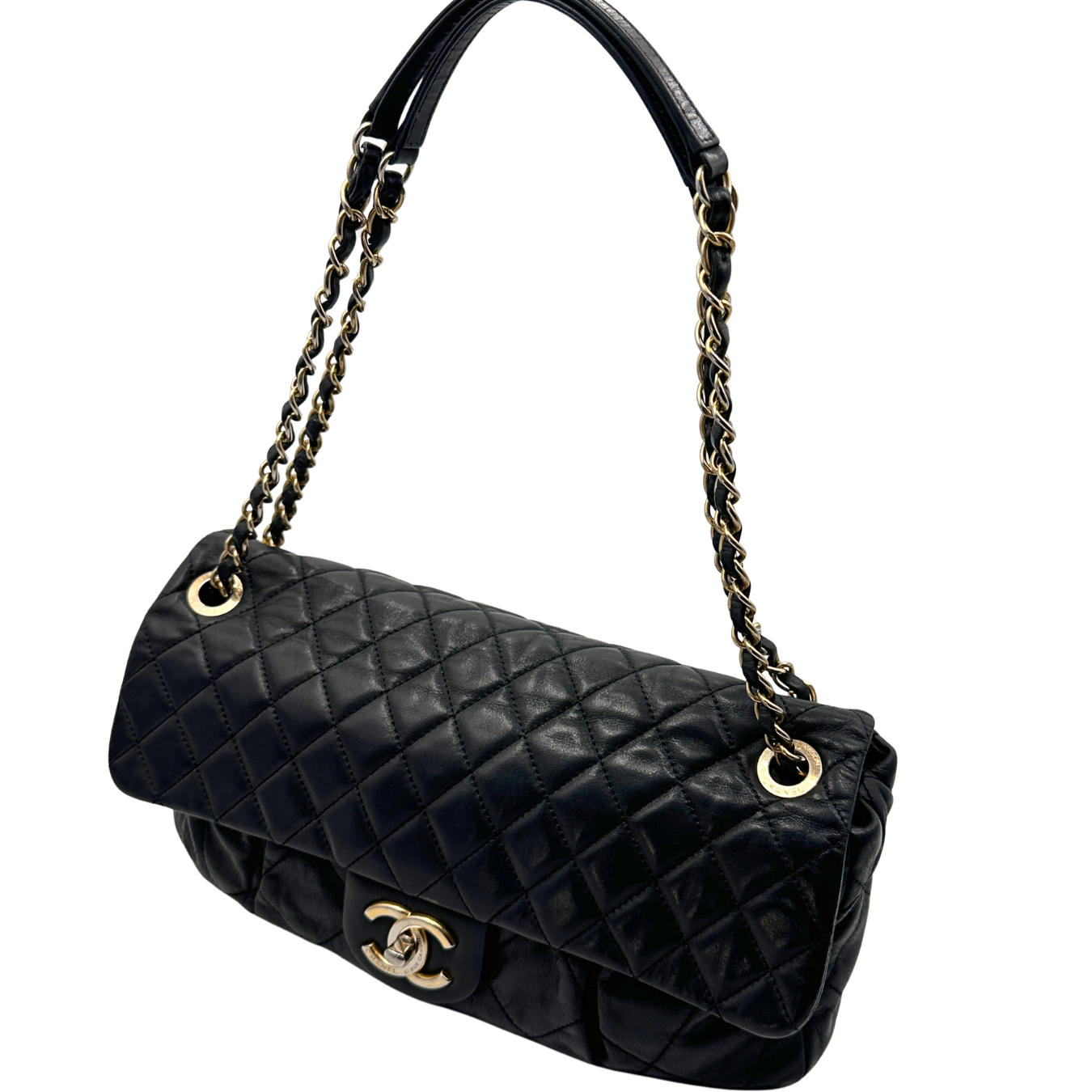 Iridiscent Large Classic Quilted Flap Bag