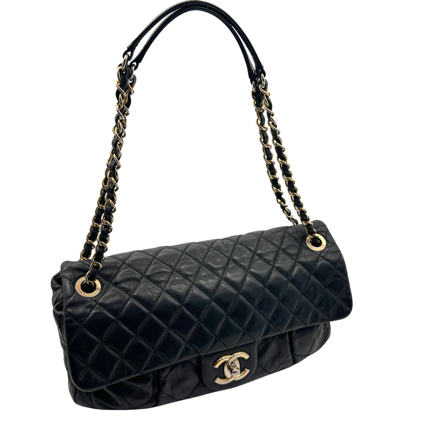 Iridiscent Large Classic Quilted Flap Bag