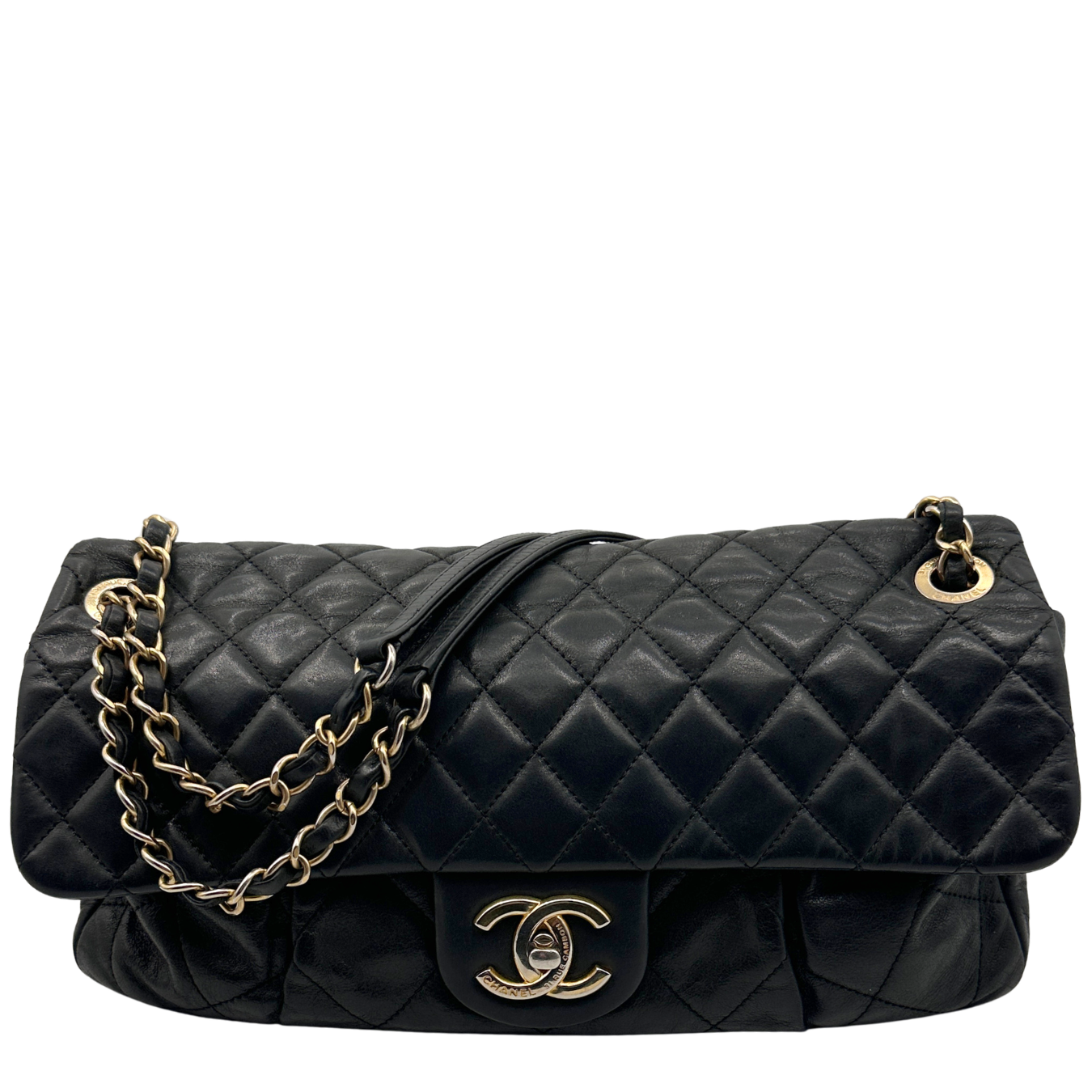 Iridiscent Large Classic Quilted Flap Bag