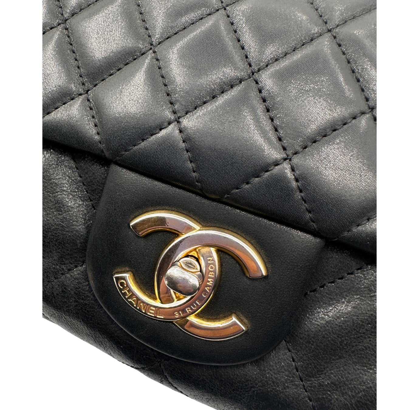Iridiscent Large Classic Quilted Flap Bag