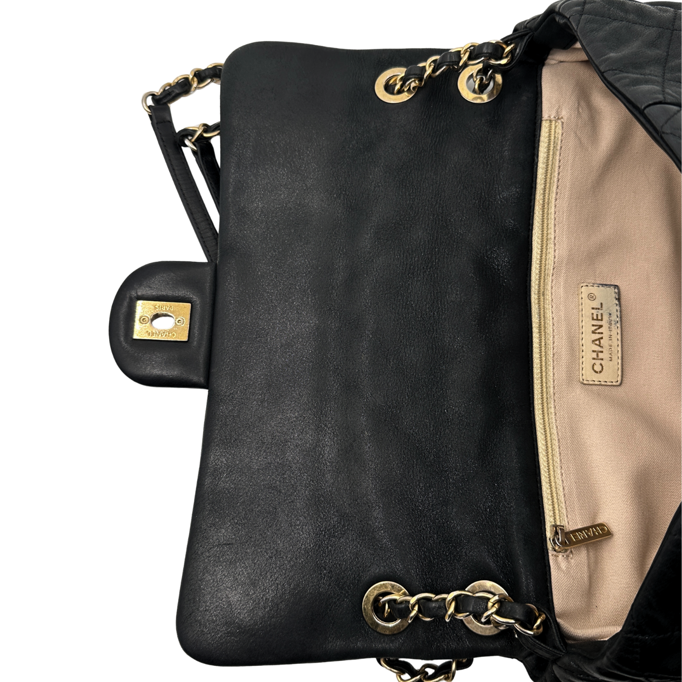 Iridiscent Large Classic Quilted Flap Bag