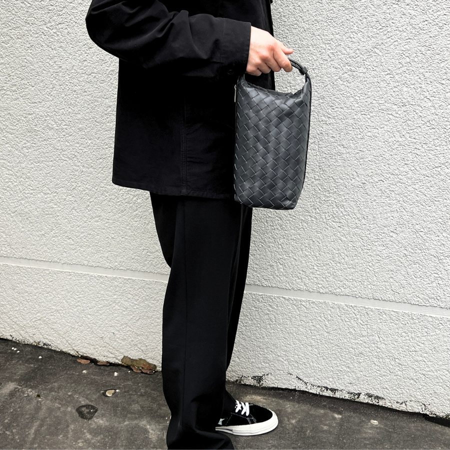 Intrecciato Vertical Wallace Pouch