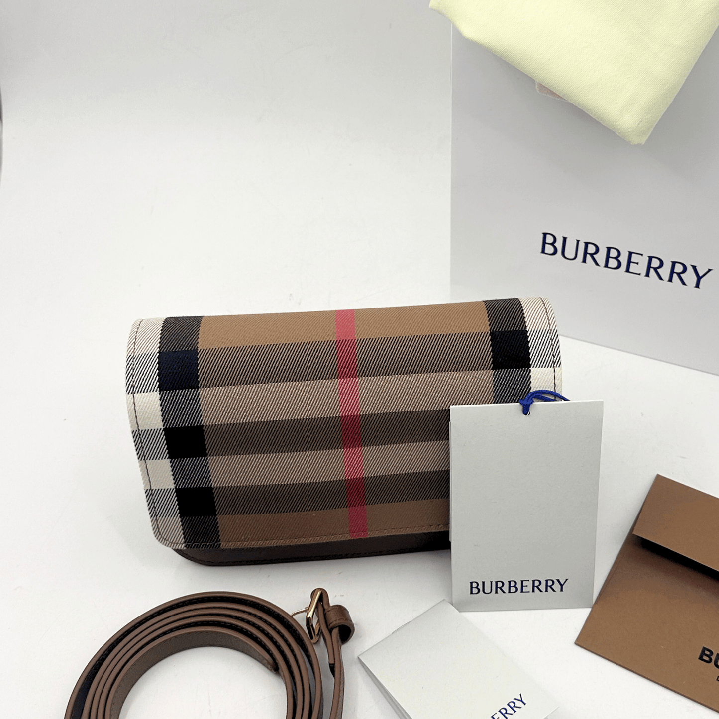 Madison Check Flap Bag