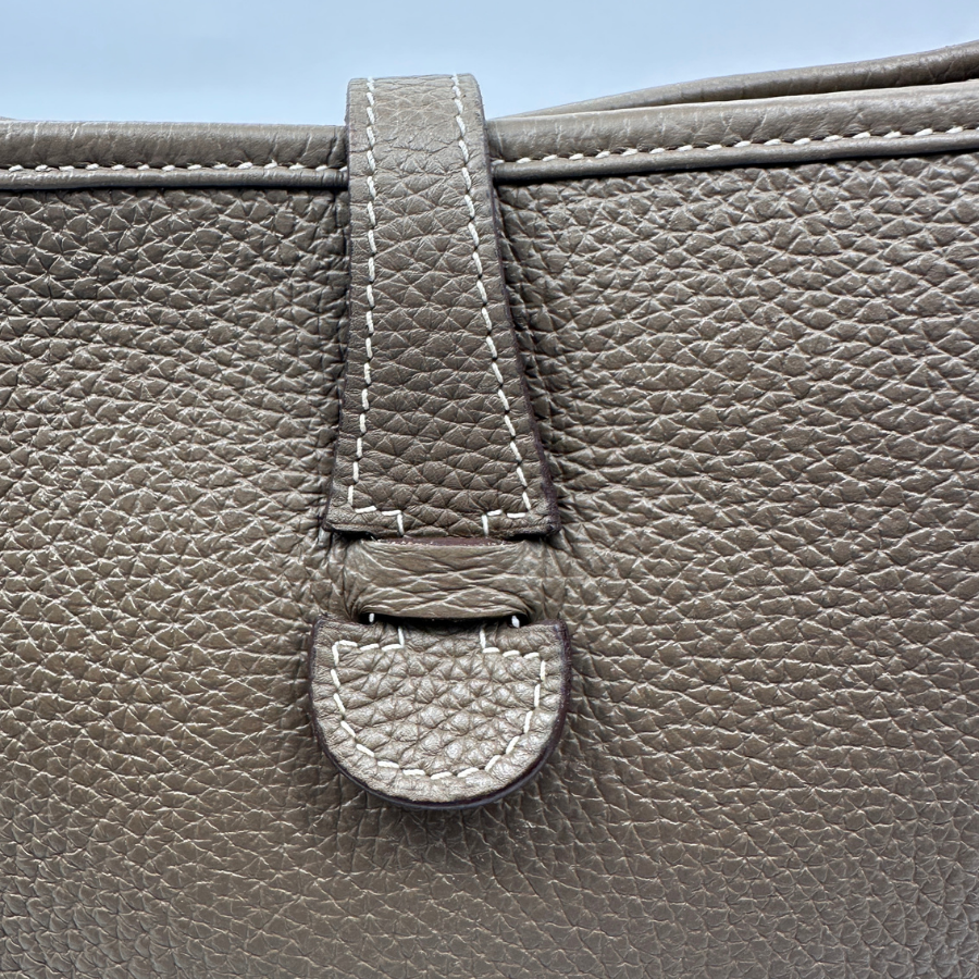 Hermès Evelyne 29 Taupe Leather Shoulder Bag