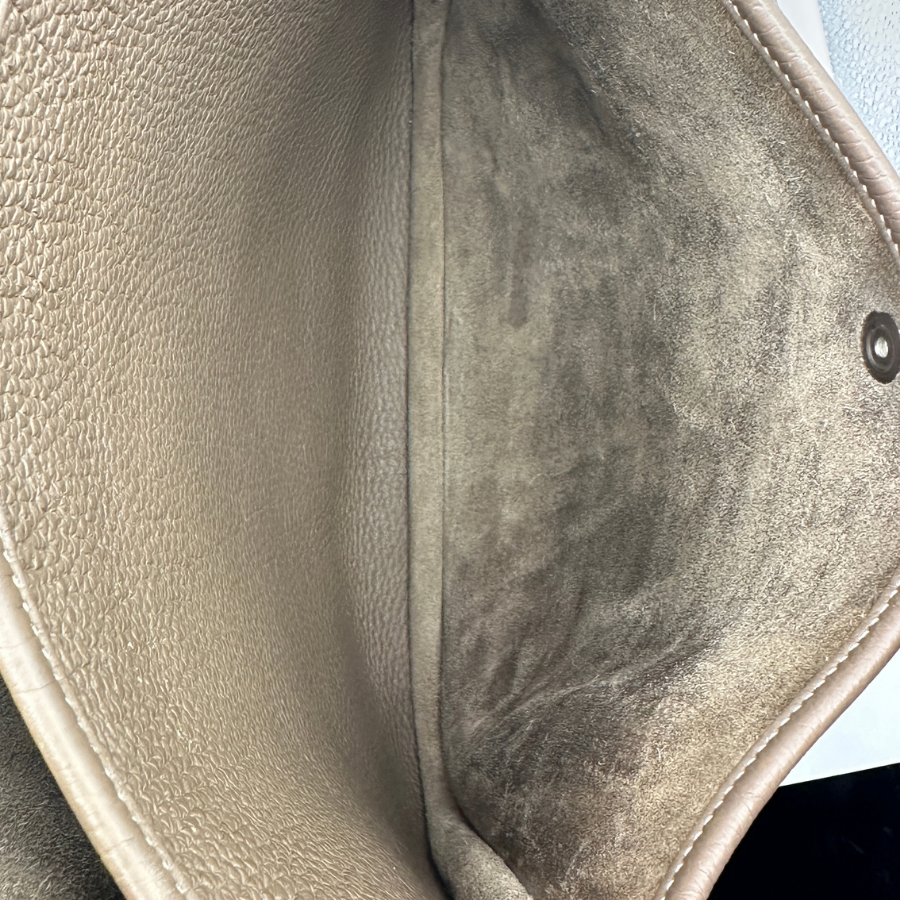 Hermès Evelyne 29 Taupe Leather Shoulder Bag