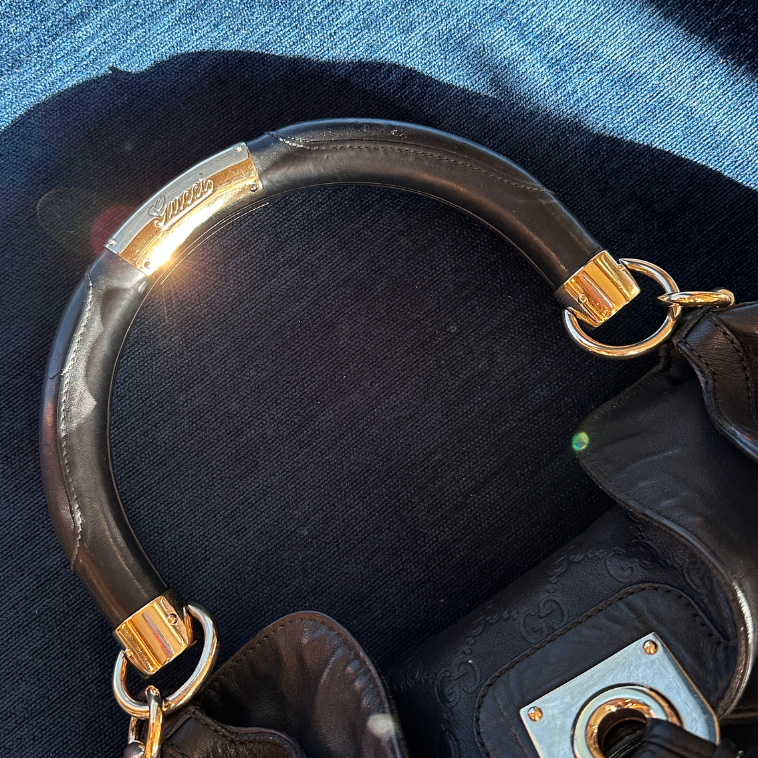 GG Canvas Guccissima Indy Shoulder Bag