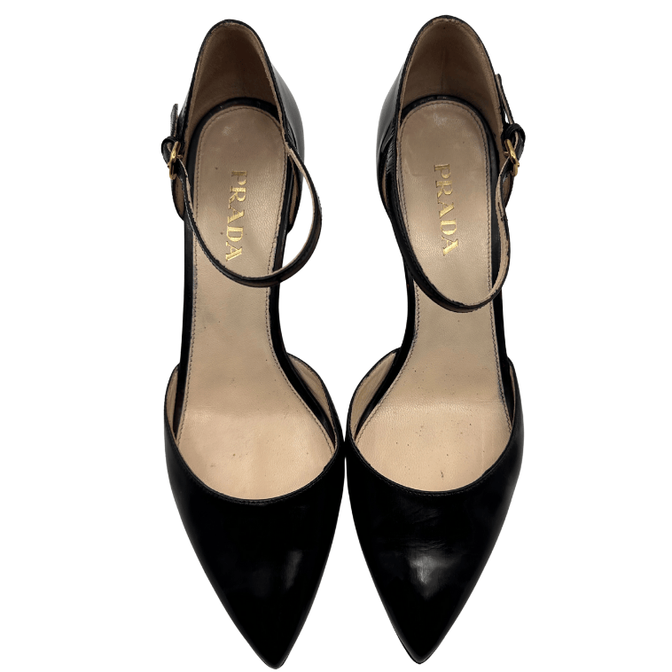 Patent Leather Cutout Accent D'Orsay Heels